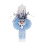 Lumanare Botez Ingeras Bleu