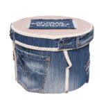 Cufar Trusou Botez Jeans Albastru