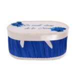 Cufar Trusou Botez Alb Albastru