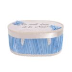 Cufar Trusou Botez Alb Bleu