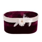 Cufar Trusou Botez Catifea Visiniu