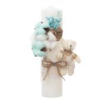 Lumanare Botez Blue Teddy