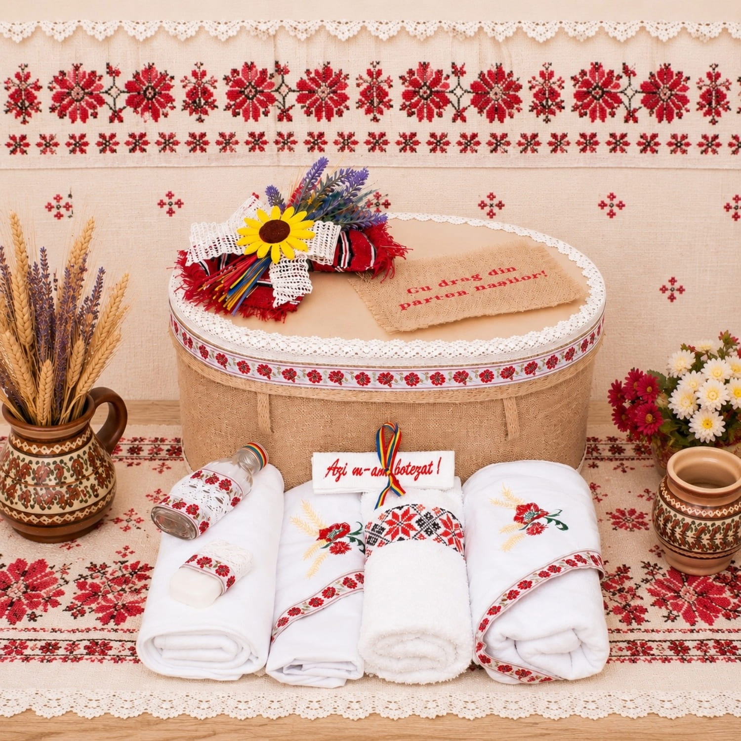 Trusou Botez Traditional Rosu