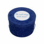 Cutie Trusou Catifea Bleumarin