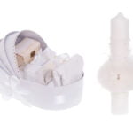 Set Trusou Botez Fete Alb