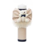 Lumanare Botez Ursulet Crem