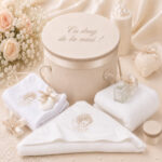 Trusou botez premium brodat cu ingeras