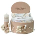 Set Botez Complet Personalizat Bej