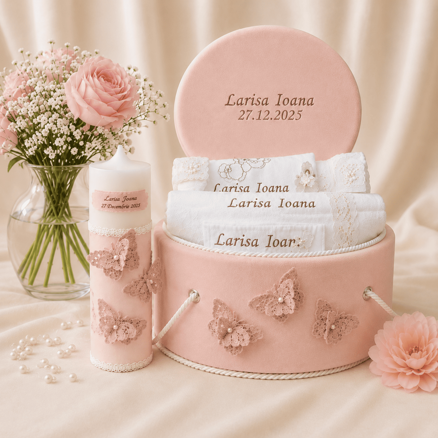 Set Botez Complet Personalizat Fluturasi