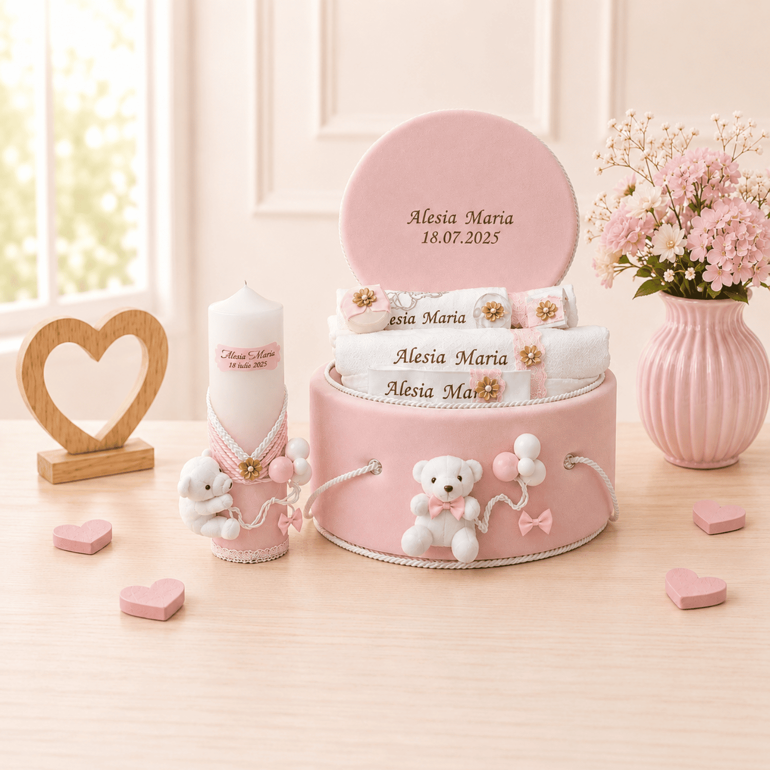 Set Botez Complet Personalizat Ursulet