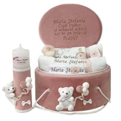 Set Botez Personalizat Complet Ursulet