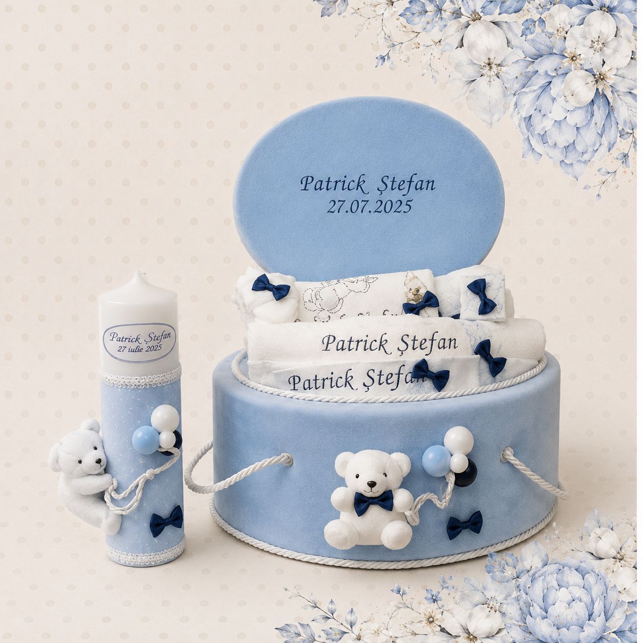 Set Botez Complet Personalizat Teddy